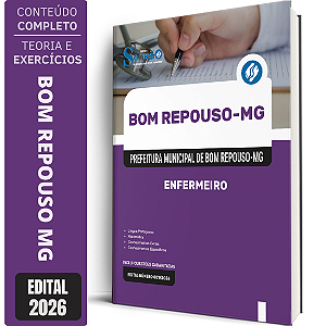 Apostila Prefeitura de Bom Repouso MG 2026 - Enfermeiro