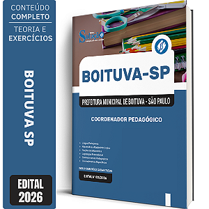 Apostila Prefeitura de Boituva SP 2026 - Coordenador Pedagógico