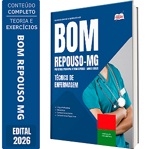 Apostila Prefeitura de Bom Repouso MG 2026 - Técnico de Enfermagem