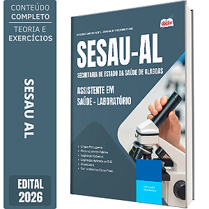 Apostila SESAU AL 2026 Assistente em Saúde - Laboratório
