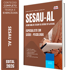 Apostila SESAU AL 2026 Especialista em Saúde - Psicologia
