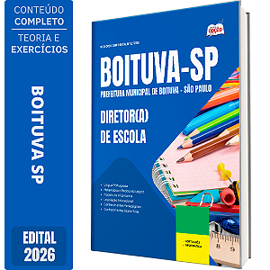 Apostila Prefeitura de Boituva SP 2026 - Diretor(a) de Escola