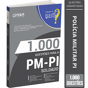 Livro 1000 de Questões Gabaritadas PM PI - Soldado