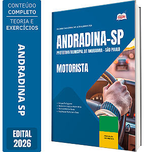 Apostila Prefeitura de Andradina SP 2026 - Motorista
