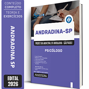 Apostila Prefeitura de Andradina SP 2026 - Psicólogo