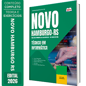 Apostila Prefeitura de Novo Hamburgo RS 2026 - Técnico em Informática