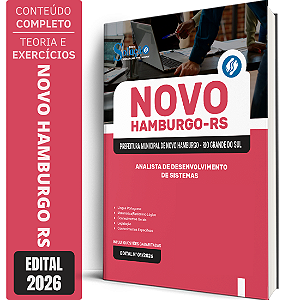Apostila Prefeitura de Novo Hamburgo RS 2026 - Analista de Desenvolvimento de Sistemas