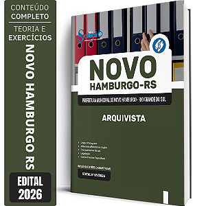 Apostila Prefeitura de Novo Hamburgo RS 2026 - Arquivista
