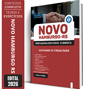 Apostila Prefeitura de Novo Hamburgo RS 2026 - Advogado do CREAS/SUAS