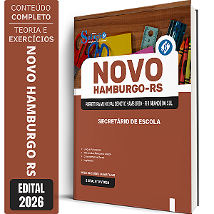 Apostila Prefeitura de Novo Hamburgo RS 2026 - Secretário de Escola