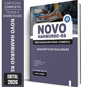 Apostila Prefeitura de Novo Hamburgo RS 2026 - Assistente de Fiscalização