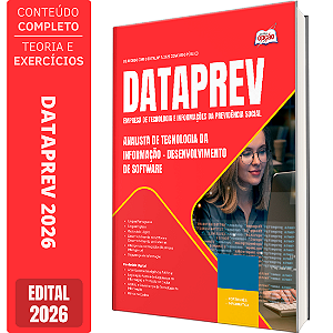 Apostila Dataprev 2026 Analista de Tecnologia da Informação - Desenvolvimento de Software