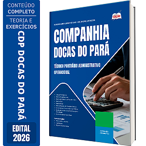 Apostila CDP Docas do Pará 2026 Técnico Portuário Administrativo - Operacional