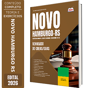 Apostila Prefeitura de Novo Hamburgo RS 2026 - Advogado do CREAS/SUAS