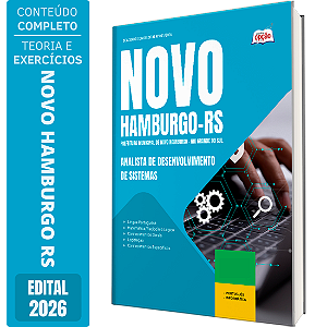 Apostila Prefeitura de Novo Hamburgo RS 2026 - Analista de Desenvolvimento de Sistemas