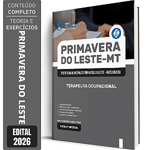 Apostila Prefeitura de Primavera do Leste MT 2026 - Terapeuta Ocupacional