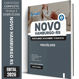 Apostila Prefeitura de Novo Hamburgo RS 2026 - Psicólogo PS