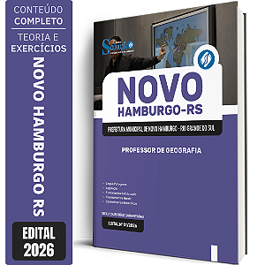 Apostila Prefeitura de Novo Hamburgo RS 2026 - Professor de Geografia