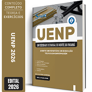 Apostila UENP 2026 Agente Universitário de Execução - Técnico em Enfermagem
