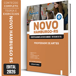 Apostila Prefeitura de Novo Hamburgo RS 2026 - Professor de Artes