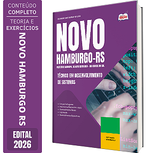 Apostila Prefeitura de Novo Hamburgo RS 2026 - Técnico em Desenvolvimento de Sistemas