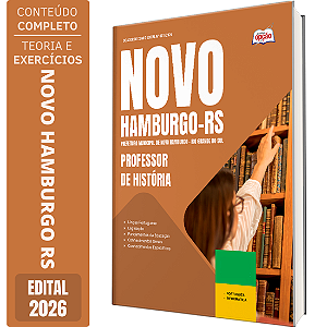 Apostila Prefeitura de Novo Hamburgo RS 2026 - Professor de História