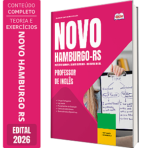 Apostila Prefeitura de Novo Hamburgo RS 2026 - Professor de Inglês