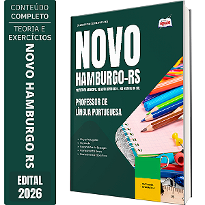 Apostila Prefeitura de Novo Hamburgo RS 2026 - Professor de Língua Portuguesa