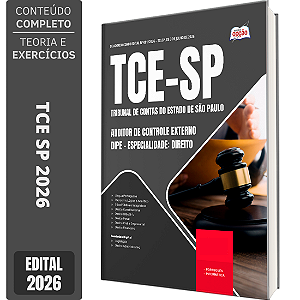 Apostila TCE SP 2026 Auditor de Controle Externo - DIPE - Direito