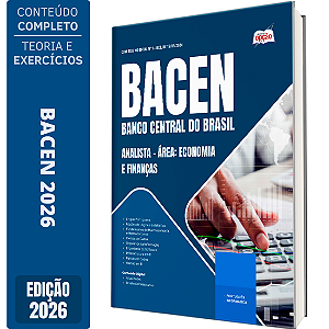 Apostila BACEN 2026 Analista - Área: Economia e Finanças