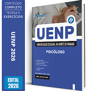 Apostila UENP 2026 Agente Universitário Profissional - Psicólogo
