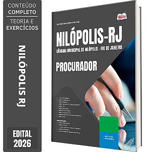Apostila Câmara de Nilópolis RJ 2026 - Procurador