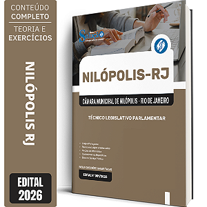 Apostila Câmara de Nilópolis RJ 2026 - Técnico Legislativo Parlamentar