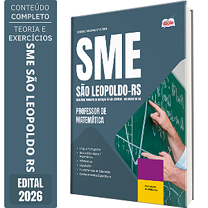 Apostila Prefeitura de São Leopoldo RS 2026 - Professor de Matemática
