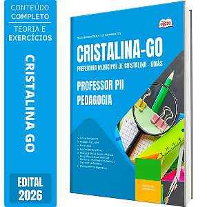 Apostila Prefeitura de Cristalina GO 2026 Professor P2 - Pedagogia