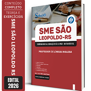 Apostila Prefeitura de São Leopoldo RS 2026 - Professor de Língua Inglesa
