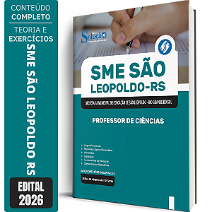 Apostila Prefeitura de São Leopoldo RS 2026 - Professor de Ciências