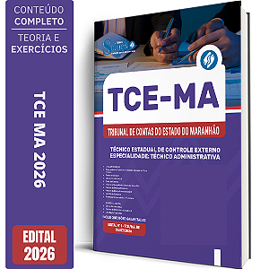 Apostila TCE MA 2026 Técnico Estadual de Controle Externo - Especialidade: Técnico Administrativa
