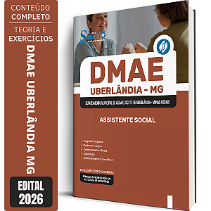 Apostila DMAE Uberlândia MG 2026 - Assistente Social