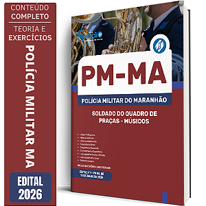Apostila PM MA 2026 Soldado do Quadro de Praças - Músicos