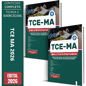 Apostila TCE MA 2026 Auditor Estadual de Controle Externo - Especialidade: Controle Externo