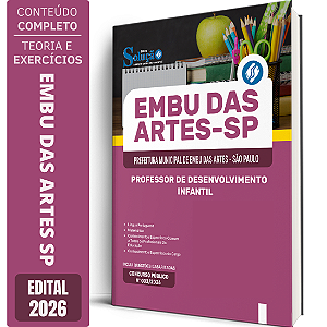 Apostila Prefeitura de Embu das Artes SP 2026 - Professor de Desenvolvimento Infantil
