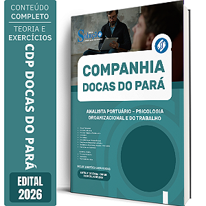 Apostila CDP PA Docas do Pará 2026 Analista Portuário - Psicologia Organizacional e do Trabalho