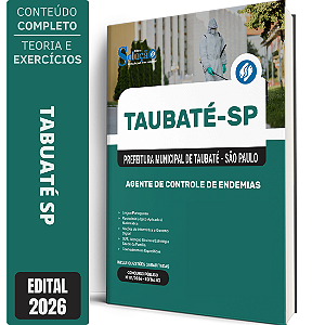 Apostila Prefeitura de Taubaté SP 2026 - Agente Controle de Endemias