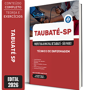 Apostila Prefeitura de Taubaté SP 2026 - Técnico de Enfermagem
