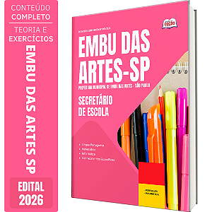 Apostila Prefeitura de Embu das Artes SP 2026 - Secretário de Escola