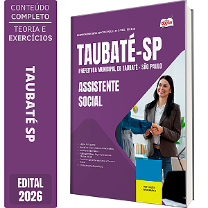 Apostila Prefeitura de Taubaté SP 2026 - Assistente Social