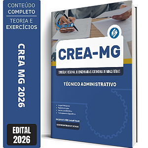 Apostila CREA MG 2026 - Técnico Administrativo