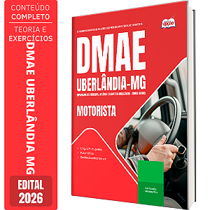 Apostila DMAE Uberlândia MG 2026 - Motorista
