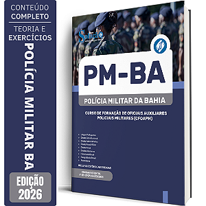 Apostila PM BA 2026 - Curso de Formação de Oficiais Auxiliares Policiais Militares (CFOAPM)